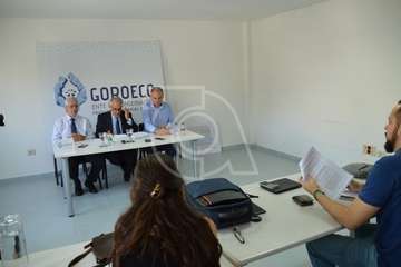 GoroEco arremetió contra los gobernantes del Ayuntamiento en una rueda de prensa  (Foto TA)